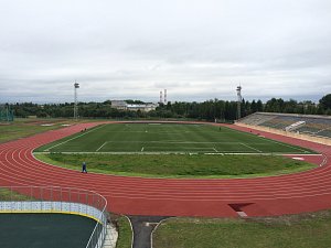 Стадион в физкультурно-спортивном комплексе имени А. Ф. Личутина в г.Архангельск